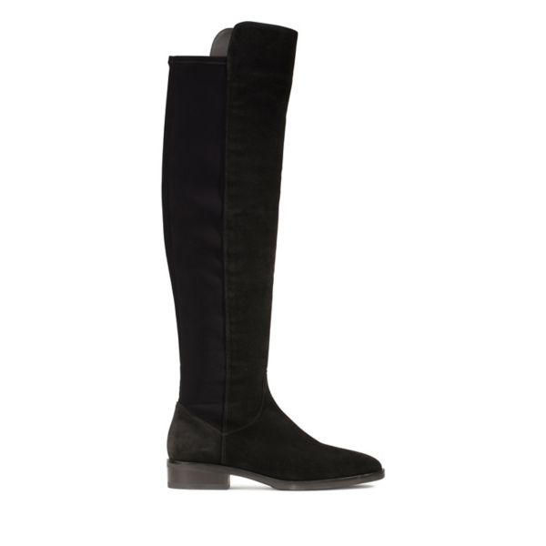 Clarks Womens Pure Caddy Knee High Boots Black | USA-1908245